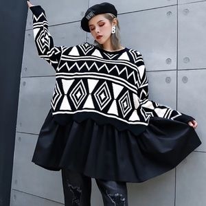 The Ronelah Abstract Tail Sweater